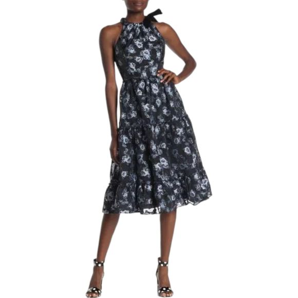 Kate Spade Prairie Rose Print Velvet Dress - Picture 1 of 5